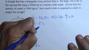 Calculate the Work to Empty a Tank Using a Definite Integral