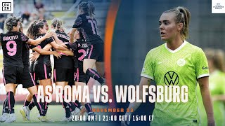 AS Roma - VfL Wolfsburg | UEFA Women's Champions League, Spieltag 3 Ganzes Spiel