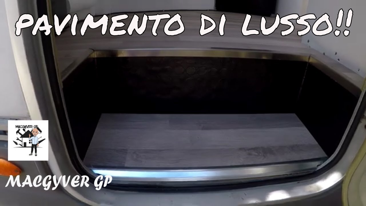 pavimento e scalino in laminato - camper fai da te
