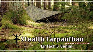 Stealth Tarp - Aufbauvariante "Tactical Bushcraft"