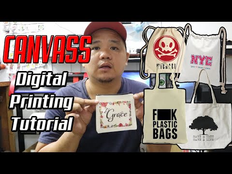 How to Print in Canvass Cloth ( Sublimation Process )