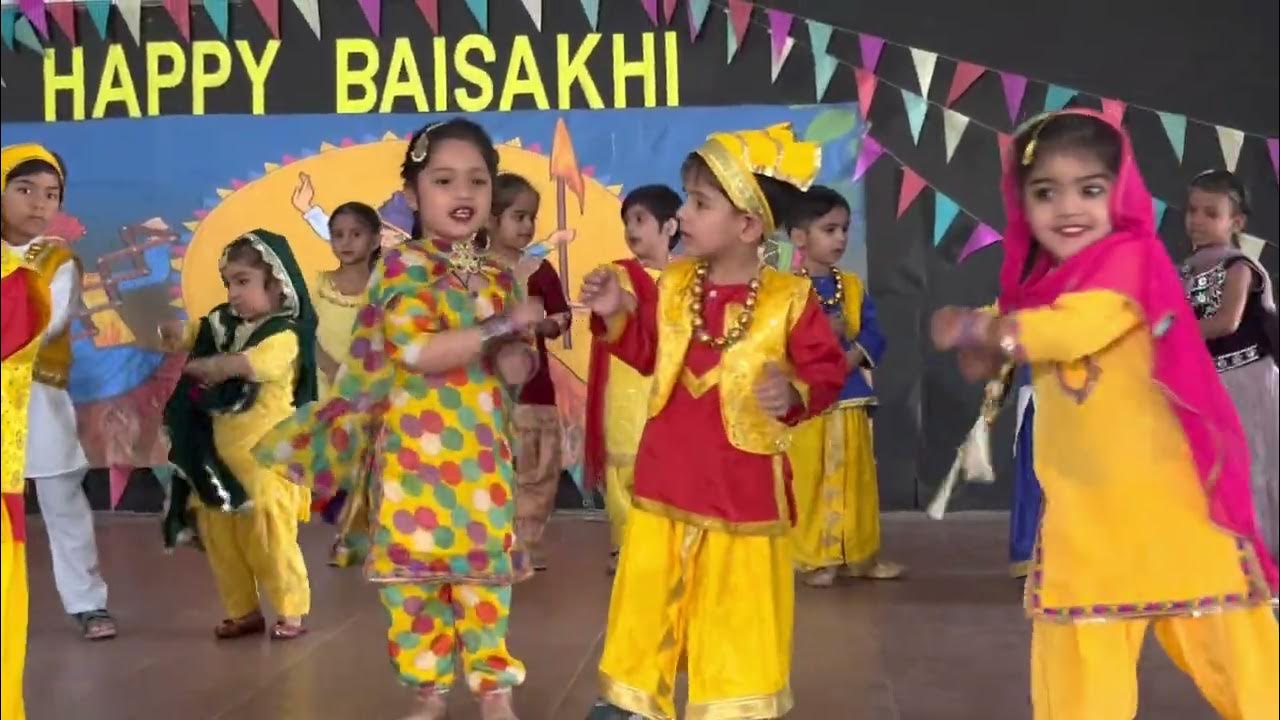 Vaisakhi Celebration by DAV Jalalabad Kids Class UKG Gudiyan Patole Excellence of DAV