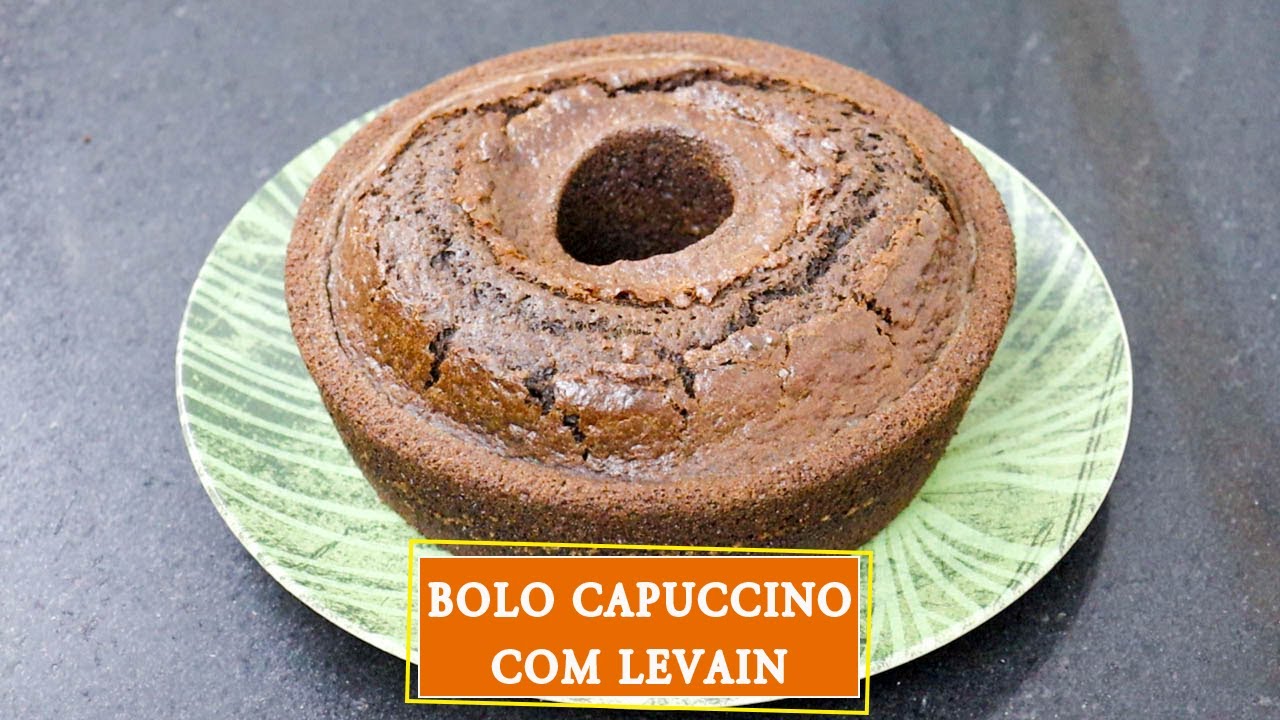 BOLO CAPUCCINO COM LEVAIN, UM BOLO FOFINHO DEMAIS E COM TEXTURA ARTESANAL | Anna Laura