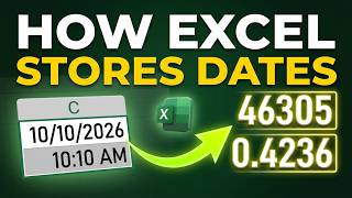How Excel Stores Dates and Times as Serial Numbers