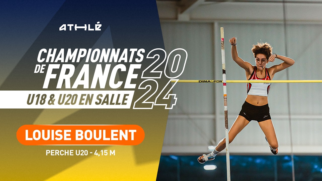 Louise Boulent efface une barre à 4,15 m pour décrocher l'or à la perche U20 | Nantes 2024
