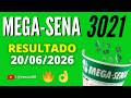 🍀 RESULTADO MEGA-SENA 3021