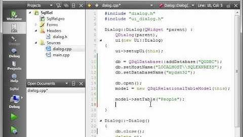 C++ Qt 57 - QSqlRelationalTableModel