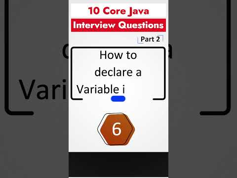 Part 2 - Java Interview Questions for Freshers | Java for Beginners | Most Asked Interview Questions