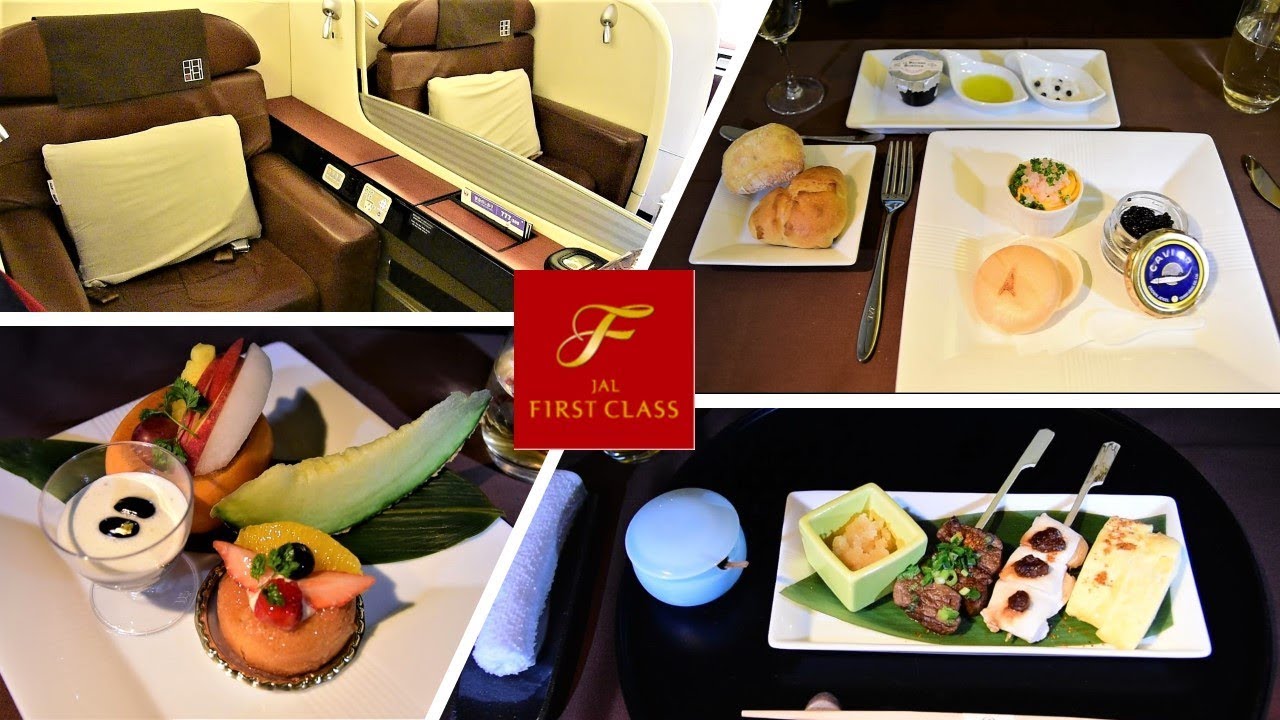 ENTIRE Japan Airlines First Class Experience + FOOD/SNACKS/Plane Spotting YouTube