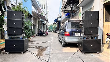 Dàn âm thanh sự kiện line array 40Neo RuBy - Bàn giao cho a Thọ Bình Tân - 109.500