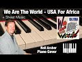 We are the world  usa for africa  michael jackson  piano cover  sheet music