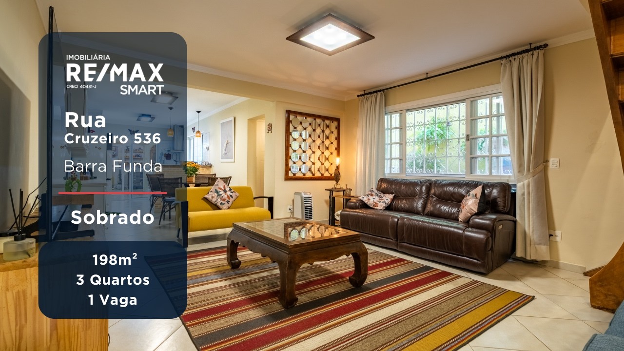 🏡 Casa de Vila à Venda na Barra Funda | 198m² | 3 Quartos | 1 Vaga | Rua Cruzeiro | RARIDADE!