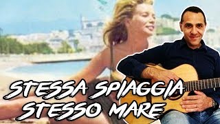 Video thumbnail of "Stessa Spiaggia Stesso Mare - Chitarra - Facile"