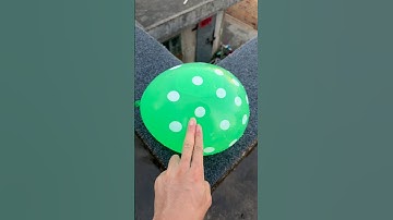 Experiment: Will a water balloon explode if it rolls down a tall building? 💥🎈#shorts
