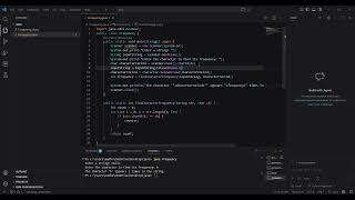 Frequency of a given character using Java