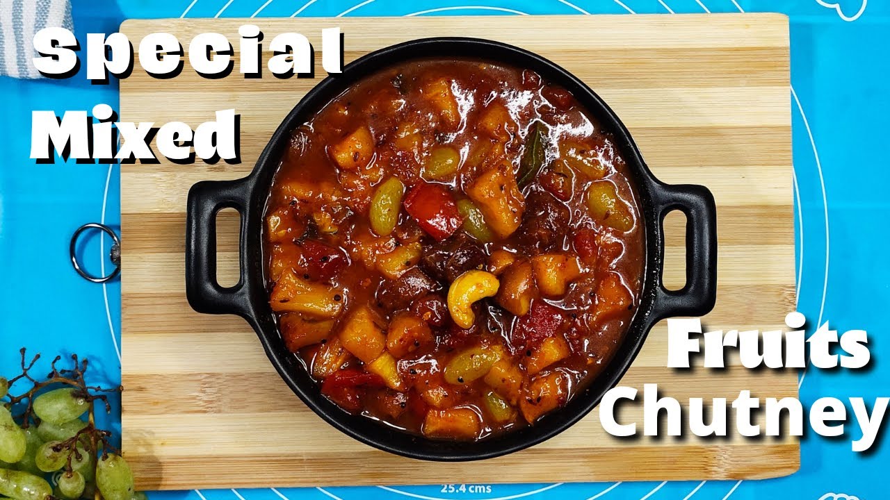 MIXED FRUITS CHUTNEY MIXED FRUITS KHATA SWEET TOMATO CHUTNEY