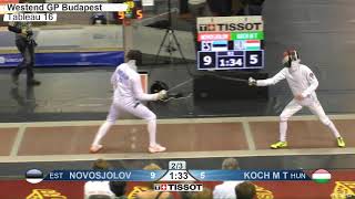 2018 112 T16 07 M E Individual Budapest HUN GP RED KOCH HUN vs NOVOSJOLOV EST
