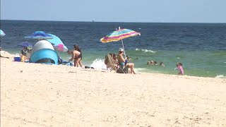 Labor Day weekend beach crowds not as large as usual
