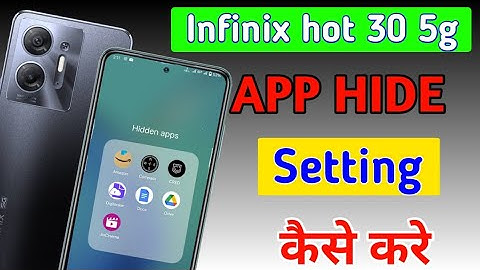 How to Hide Apps in Infinix hot 30 5g/Apps Hide setting | Infinix hot 30 5g me App Hide kaise karen