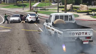 شايب يعمل خير في مجرمين لكن غدرو بيه و النهايه الرد القاسي من راعي الشاص | قراند 5 - GTA V