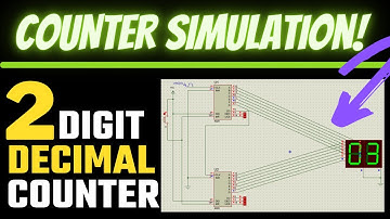 2-Digit decimal Counter circuit |  Simulation