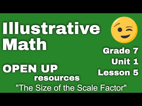 😉 7th Grade, Unit 1, Lesson 5 "The Size of the Scale Factor"  Tutorial