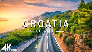 FLYING OVER CROATIA (4K UHD)  Relaxing Music Along With Beautiful Nature Videos  4K Video Ultra