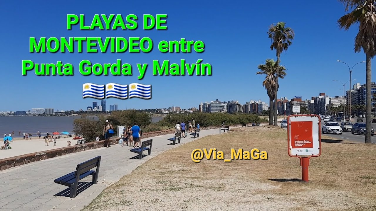 Playas en Montevideo, recorrida desde Punta Gorda hasta Malvín, 🇺🇾🇺🇾🇺🇾
