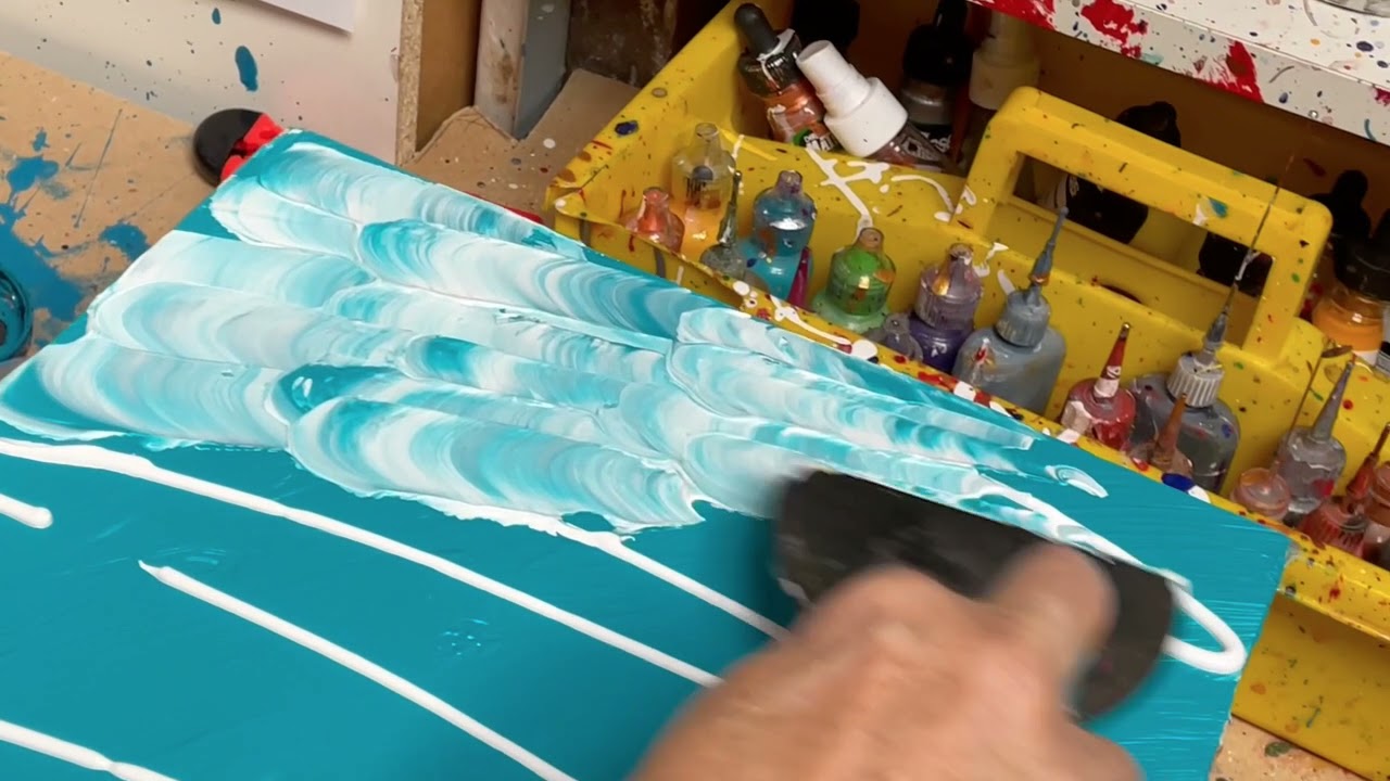 Judy's blue painting techniques