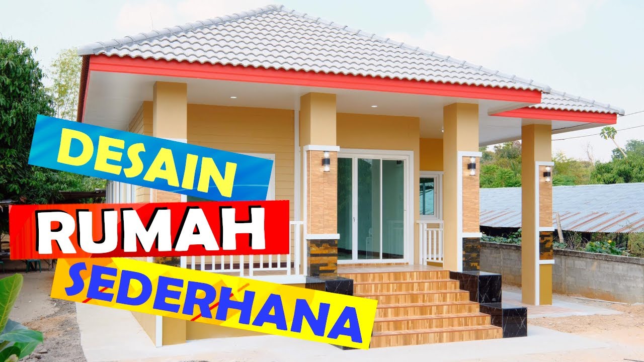 Desain rumah sederhana model atap limas - YouTube