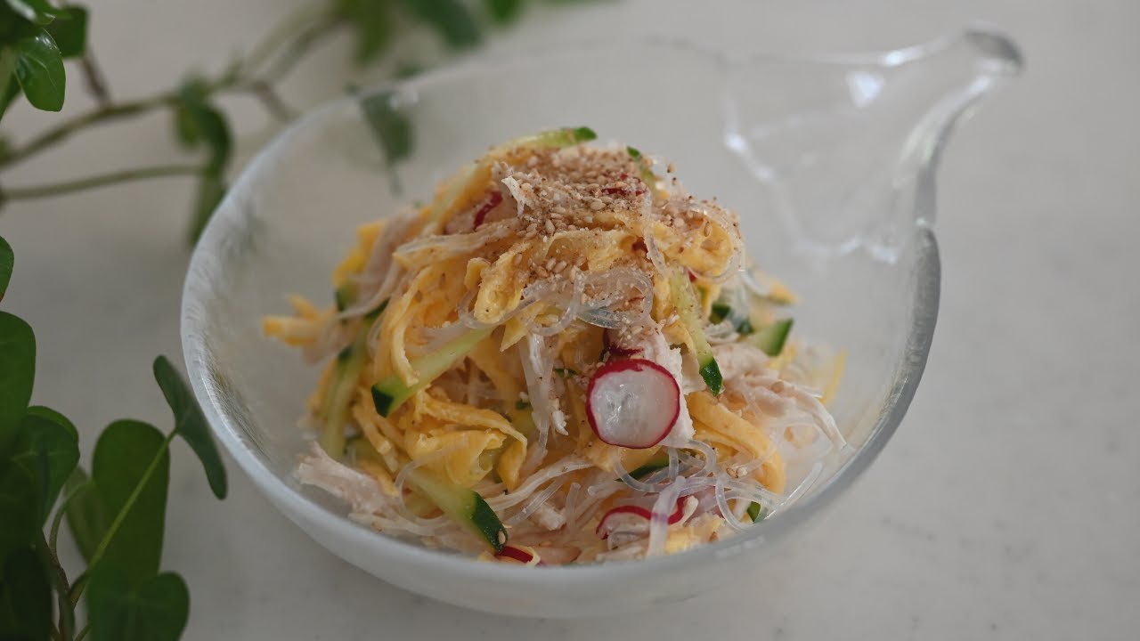 HARUSAME SALAD | Japanese Glass Noodle Salad | Refreshing summer salad | Quick and Easy Recipe | Kitchen Princess Bamboo