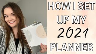 How I Set Up My 2021 Planner: Erin Condren Life Planner Setup!