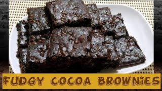 Paano gumawa ng brownies (Fudgy Brownies using cocoa powder)