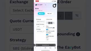 Strategy cusub ee eazybot SBS (sliding Blockchain Startegy) ku xidho bots kaaga #Bitcoin