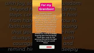  Morning Prayer For My Grandson  Gods Blessing And Protection morningprayer family faith