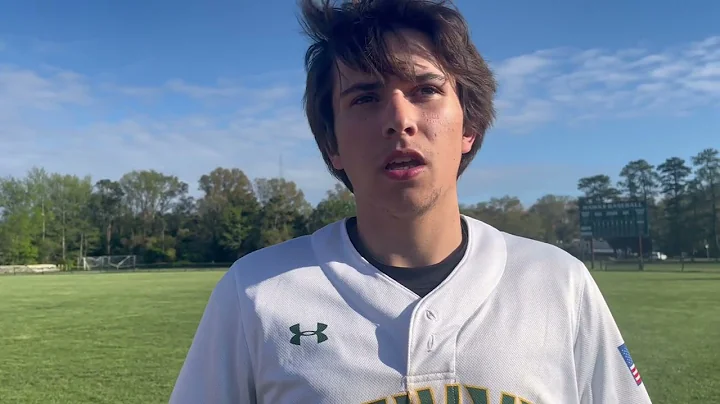 Cape Tech's Tyler McDaniel after walkoff RBI hit v...