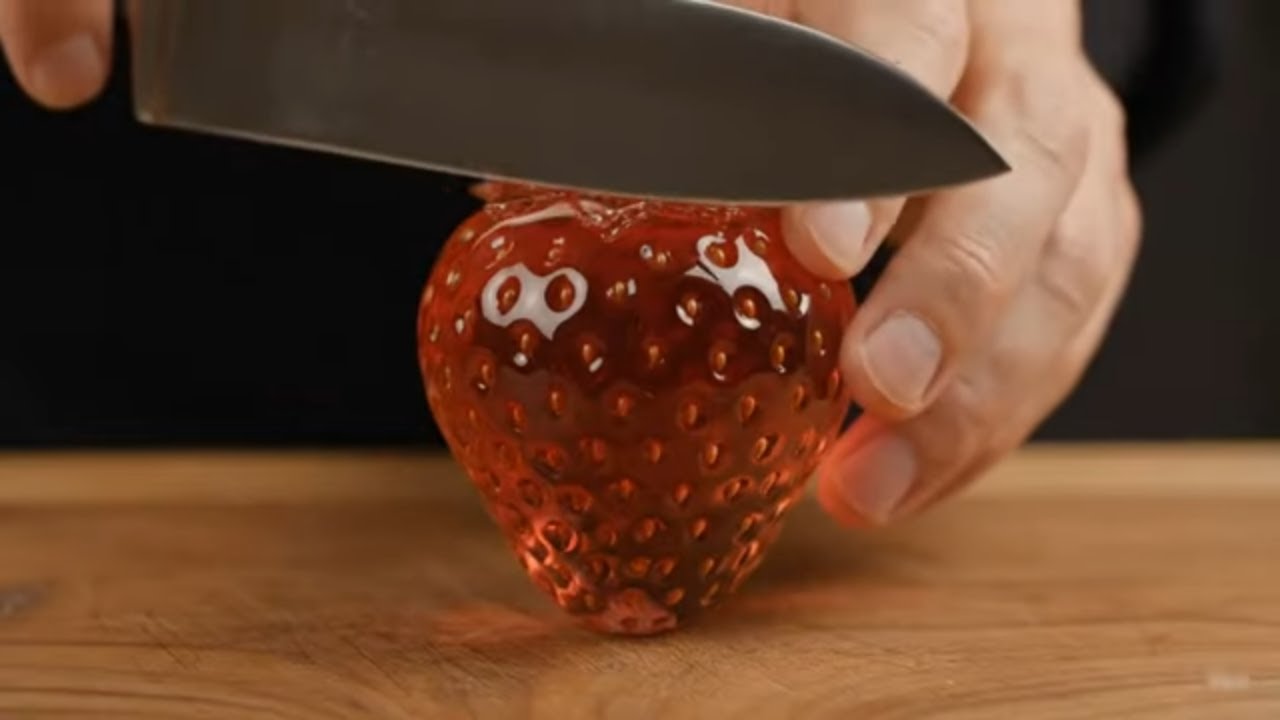ASMR Glass Fruit Slicing | Slow Motion Knife Cutting Sounds - YouTube