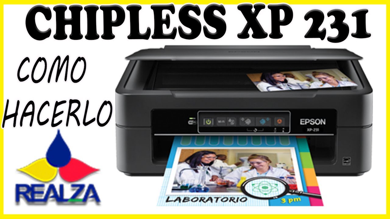 Como instalar chipless en una impresora Epson Expression XP-241- 231 -  YouTube