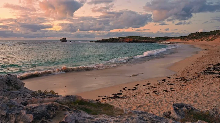 Turquoise Beach Sunset with Calming Ocean Waves | Relaxing ASMR for Deep Sleep | 3H in 4K thumbnail