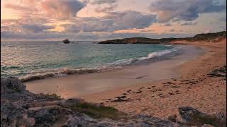 Turquoise Beach Sunset with Calming Ocean Waves | Relaxing ASMR for Deep Sleep | 3H in 4K