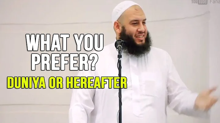 What you Prefer Duniya or Hereafter - Omar El Banna