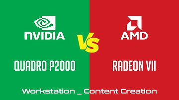 nVidia Quadro P2000 vs AMD Radeon VII - Workstation _ Content Creation Benchmark