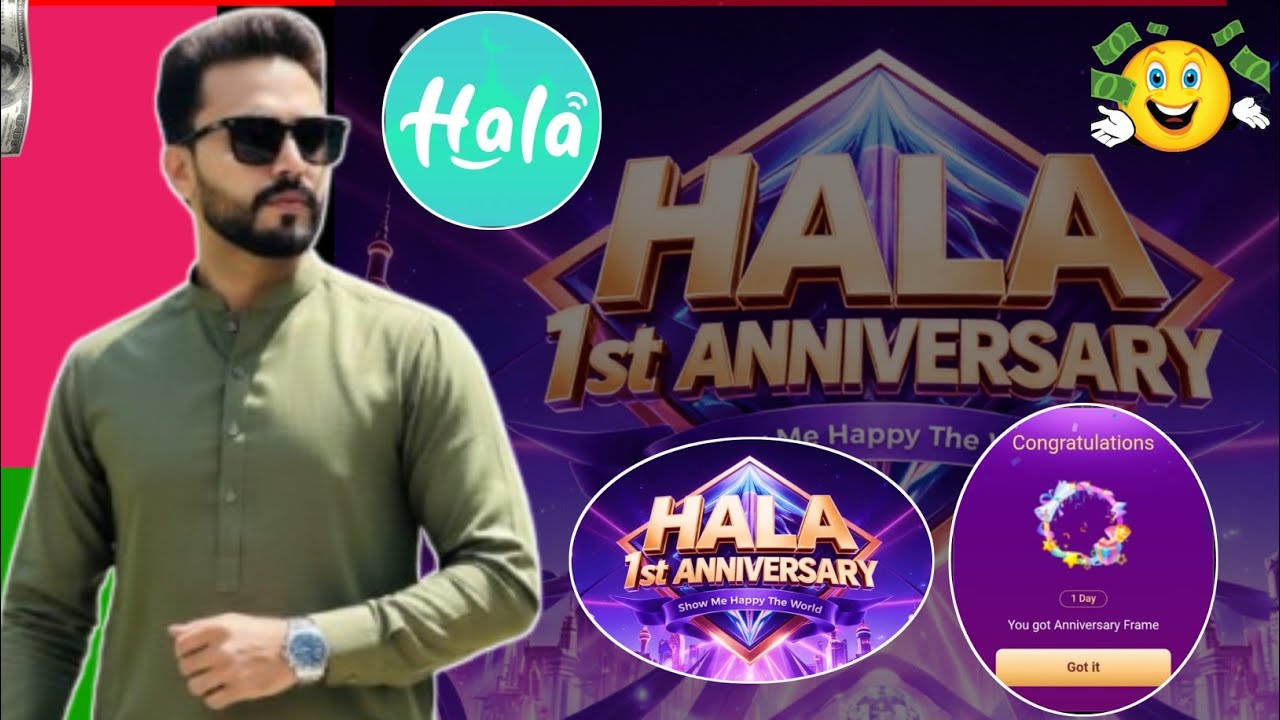 Hala Live 1st Anniversery Reward|Hala Live Gift Reward|Hala Voice Chat