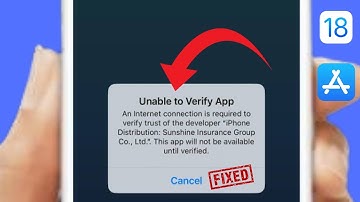 Fixed ✅: Unable to verify app an internet connection is required iOS 18 Scarlet