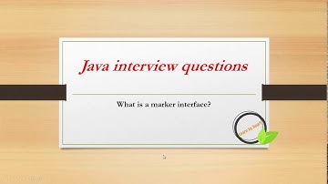 What is marker interface in Java||by Coding by heart