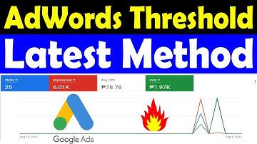 Google Adword Threshold Method 2022 - Full 100% Working Google Ads Threshold Trick