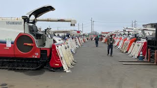 Japanese Brands Agriculture \& Farms Equipments | Rice Cutter Harvesting Combine