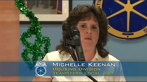 Local 237 member Michelle Keenan honored with Pres...