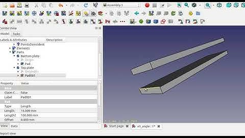 FreeCAD Assembly3 Hinge Constraint