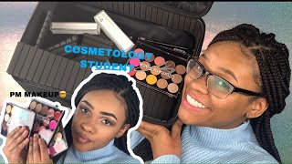 Paul Mitchell Cosmetology Student Tries out PM Makeup And.... | Unboxing | Review | Natural Beat